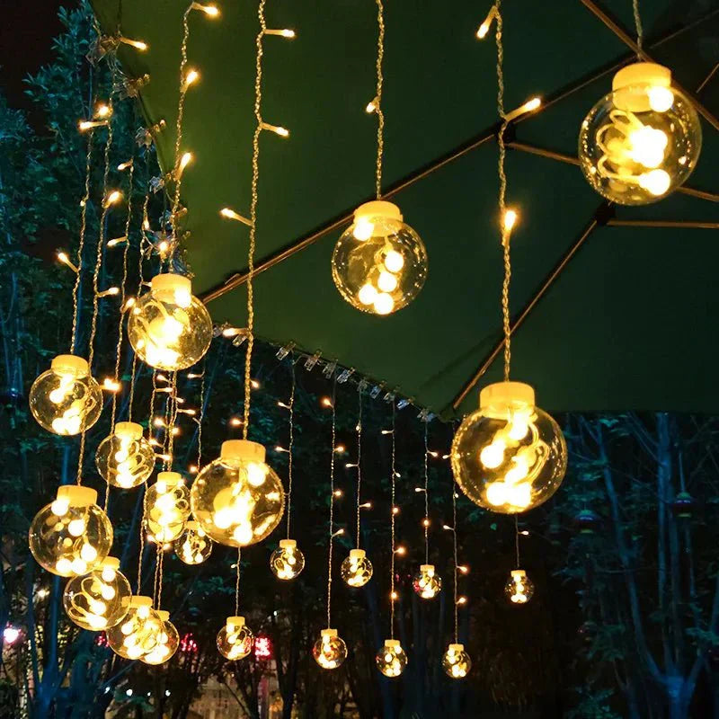 Sandsberg Solar LED Pendel Lichterkette | Außenbeleuchtung für Garten & Terrasse | Wasserdicht & Energieeffizient