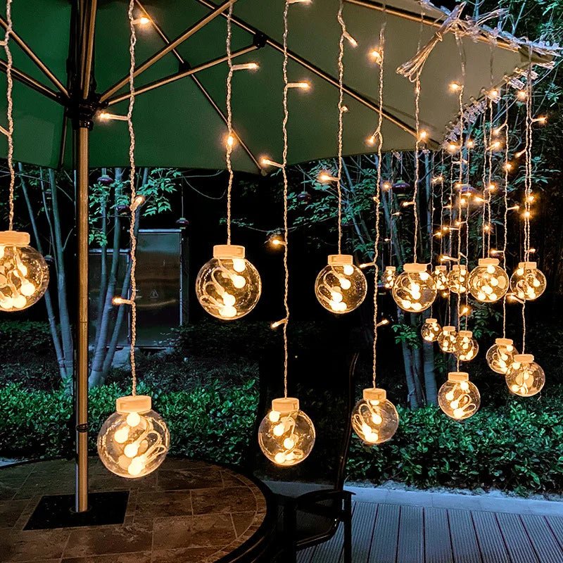 Sandsberg Solar LED Pendel Lichterkette | Außenbeleuchtung für Garten & Terrasse | Wasserdicht & Energieeffizient