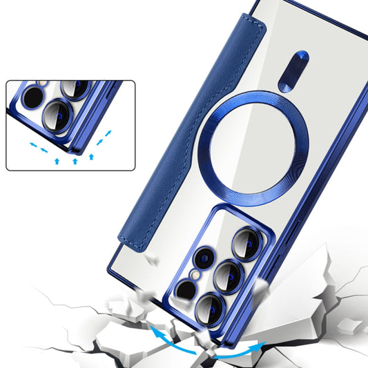 Neue lederstrukturierte Flip-Handyhülle für Samsung