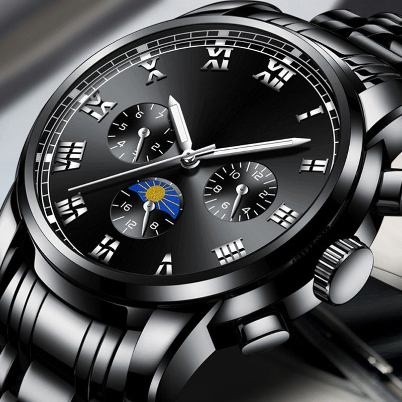 Im Dunkeln leuchtende Uhr für Herren