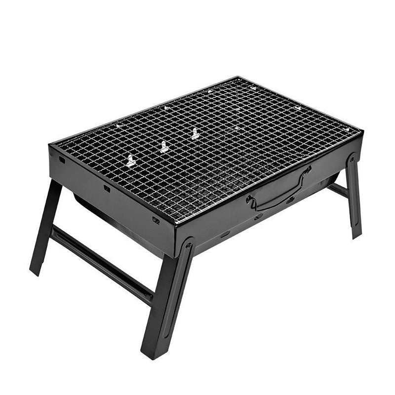 Zusammenklappbarer, tragbarer Grill mit Schublade und Ständer