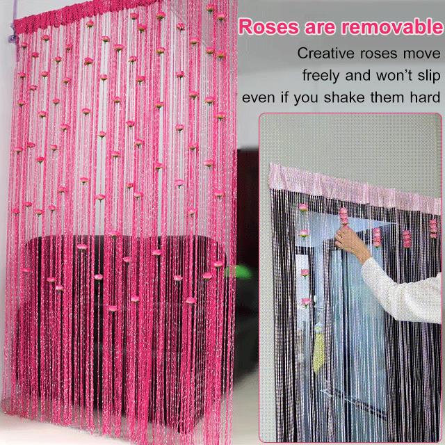 💐Elegant temperament Rose Flower Door Curtain