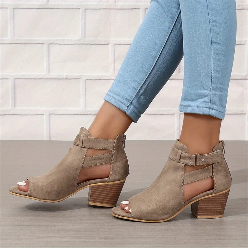 ⏳50% Rabatt💕Damen-Retro-Sandalen mit Blockabsatz