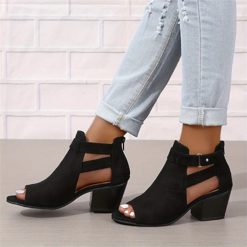⏳50% Rabatt💕Damen-Retro-Sandalen mit Blockabsatz