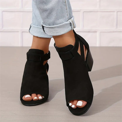 ⏳50% Rabatt💕Damen-Retro-Sandalen mit Blockabsatz