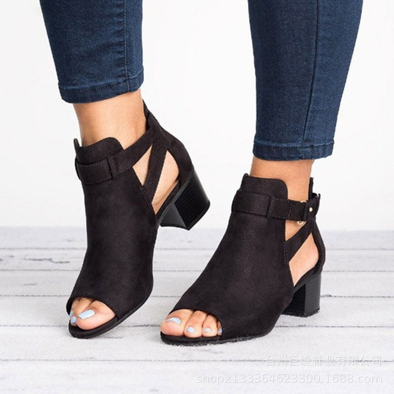 ⏳50% Rabatt💕Damen-Retro-Sandalen mit Blockabsatz