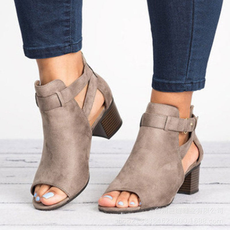 ⏳50% Rabatt💕Damen-Retro-Sandalen mit Blockabsatz