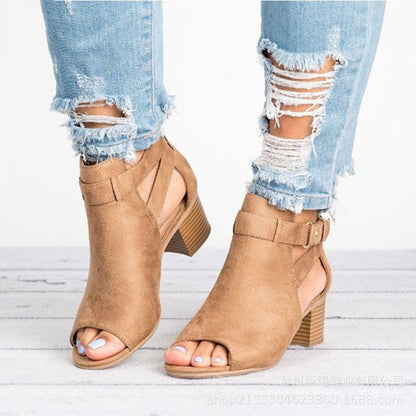 ⏳50% Rabatt💕Damen-Retro-Sandalen mit Blockabsatz