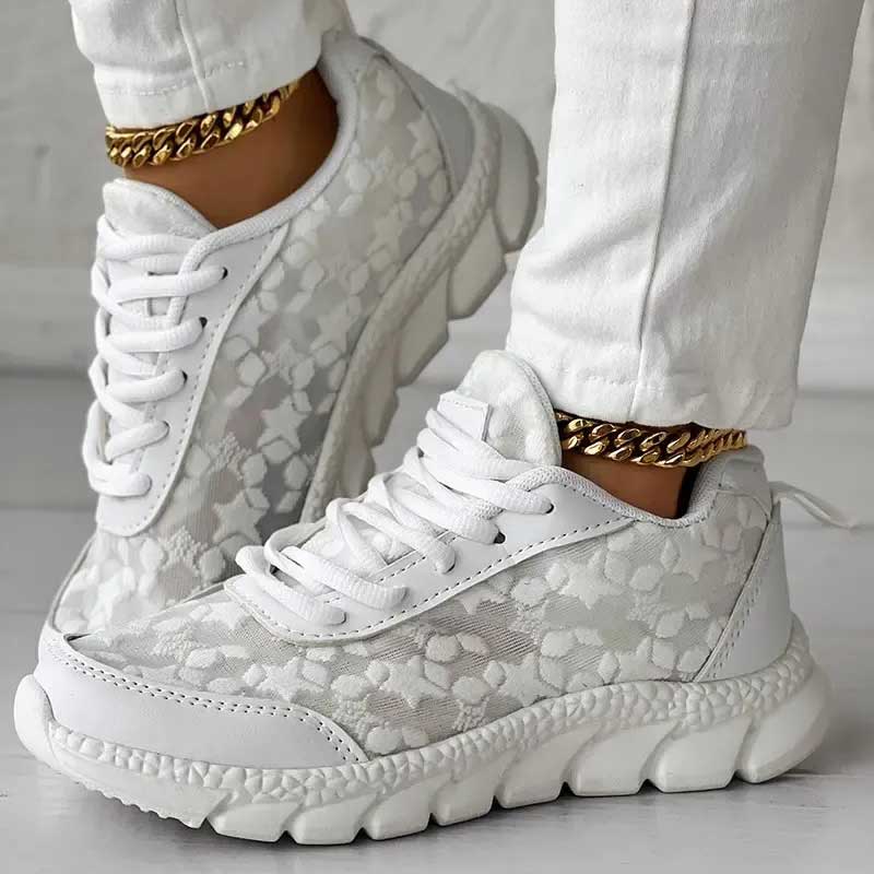 ❤【35-44】ATEMAKTIVE TURNSCHUHE MIT RUNDER SPITZE UND SCHNÜRUNG