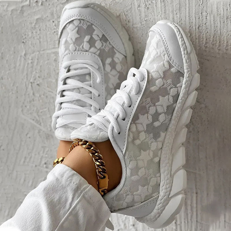 ❤【35-44】ATEMAKTIVE TURNSCHUHE MIT RUNDER SPITZE UND SCHNÜRUNG