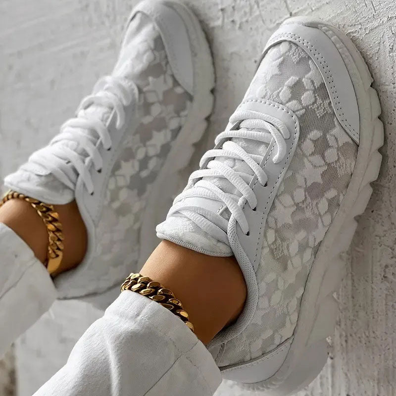 ❤【35-44】ATEMAKTIVE TURNSCHUHE MIT RUNDER SPITZE UND SCHNÜRUNG