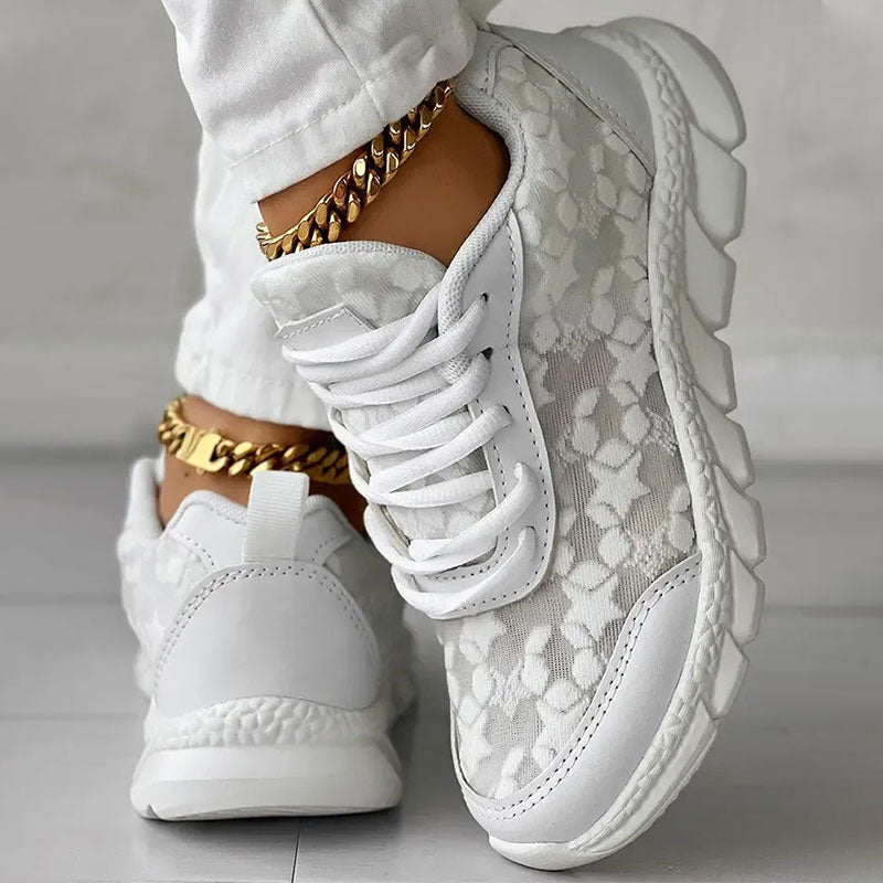 ❤【35-44】ATEMAKTIVE TURNSCHUHE MIT RUNDER SPITZE UND SCHNÜRUNG