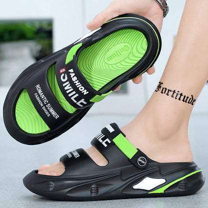 🔥Neuer Sommerschlussverkauf - 40% Rabatt🔥Tretende Scheiße Gefühl dicke EVA-Schaum Kissen Sandalen Hausschuhe 2 in 1