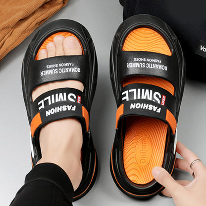 🔥Neuer Sommerschlussverkauf - 40% Rabatt🔥Tretende Scheiße Gefühl dicke EVA-Schaum Kissen Sandalen Hausschuhe 2 in 1