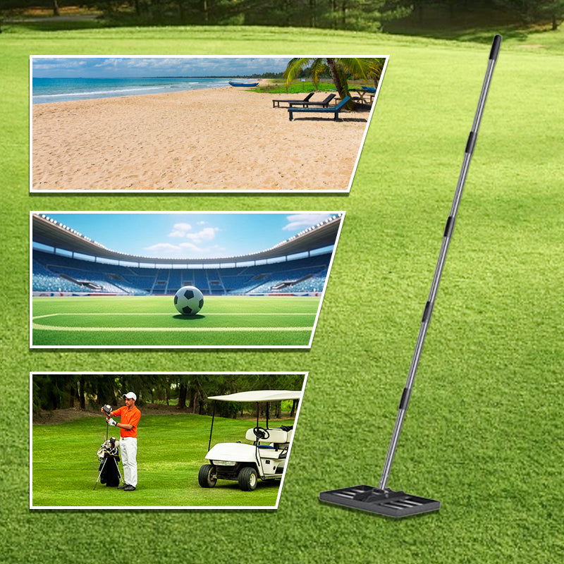 Professionelle Rasenebene-Harke für Garten & Golfplatz