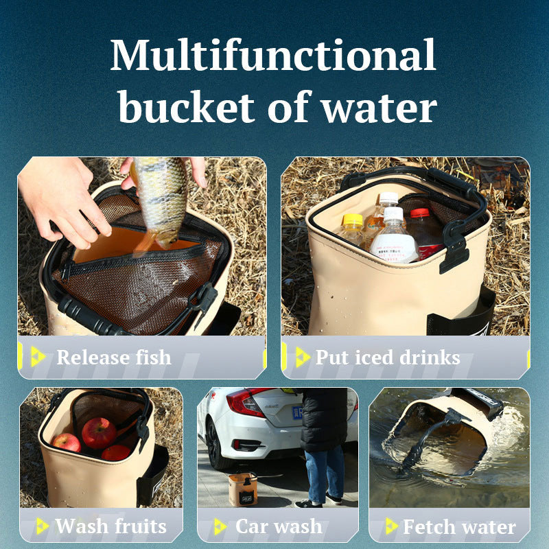 🐟🧺Multifunktionaler faltbarer Fischeimer
