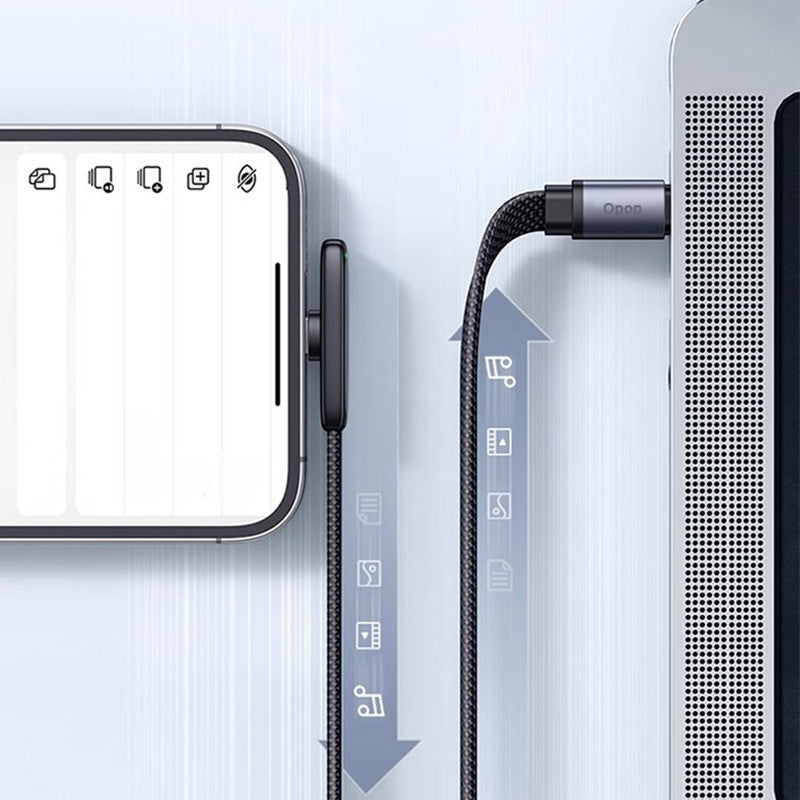 Elbow geflochtene Blitz-Ladekabel für Telefon