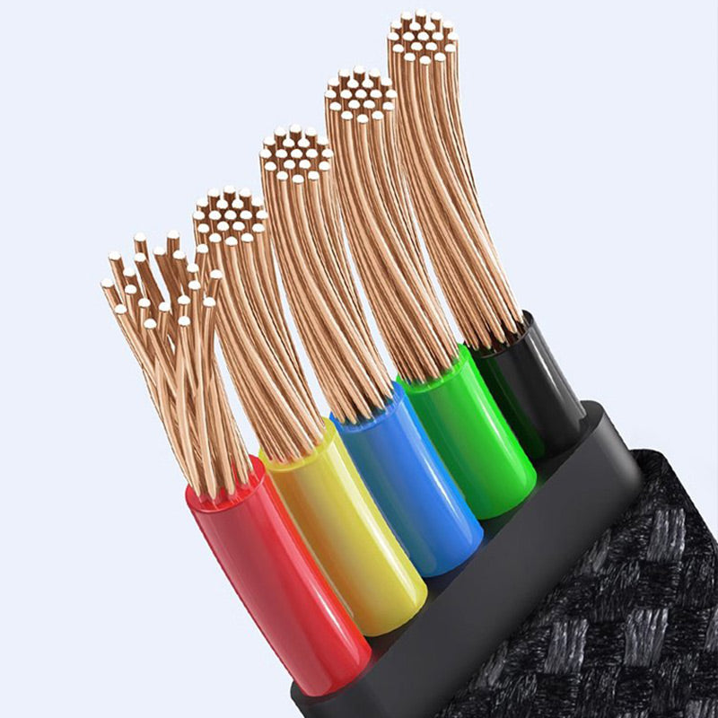 Ellbogen Geflochtenes Blitz-Ladekabel für Telefon