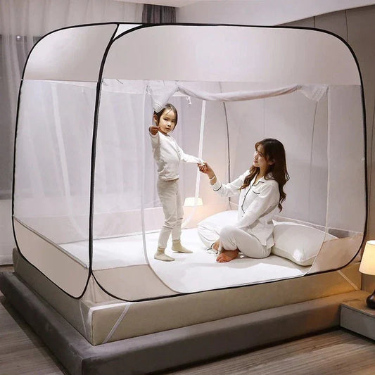 Sandsberg | Sternen Grau Moskitonetz – Keine Installation Insektenschutz für entspannte Innen- & Außenabende