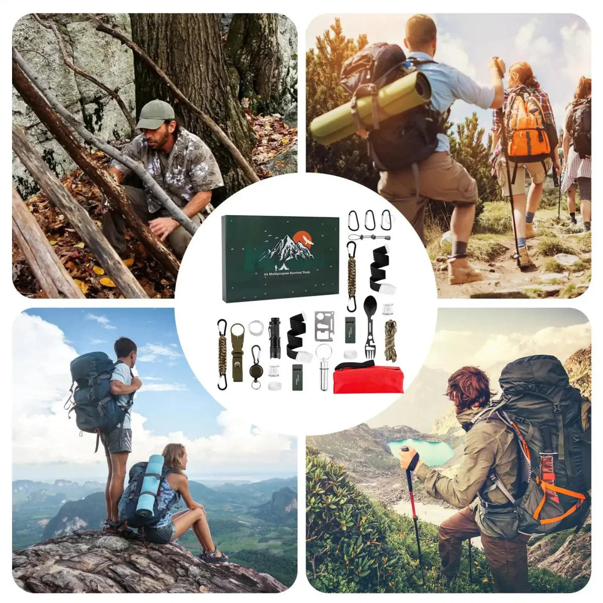 Sandsberg | SURVIVAL ADVENT CALENDAR – Men's Outdoor Kit with 24 Essential Tools 2025