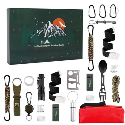 Sandsberg | SURVIVAL ADVENT CALENDAR – Men's Outdoor Kit with 24 Essential Tools 2025