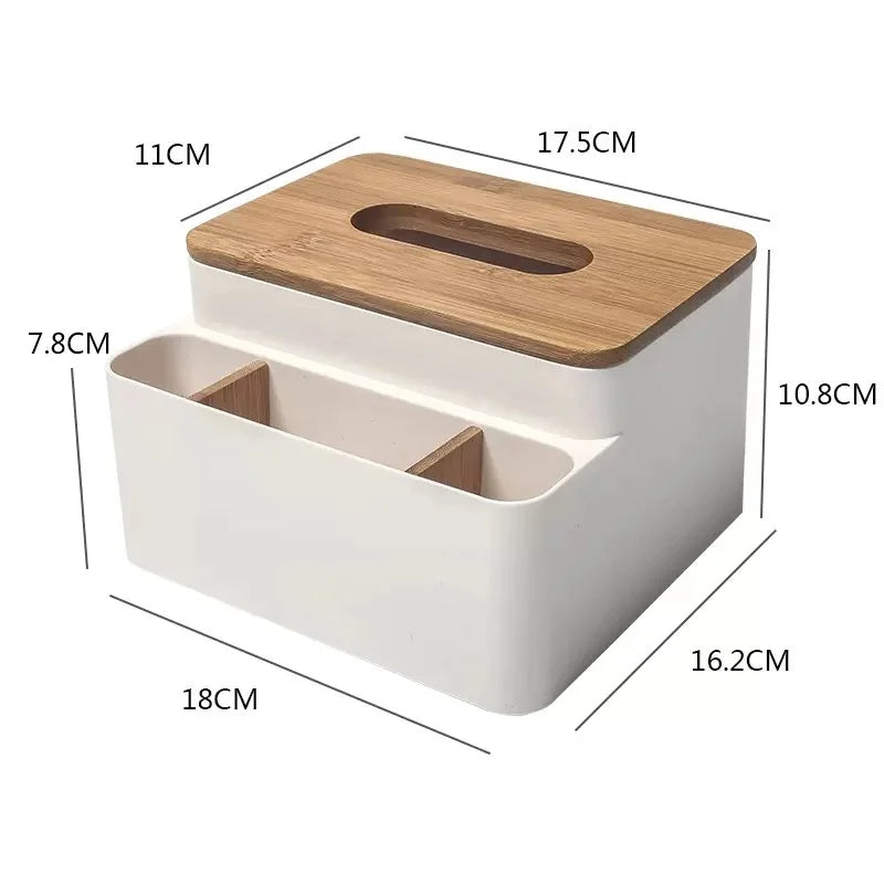 Bambus Holz Taschentuchbox Organizer