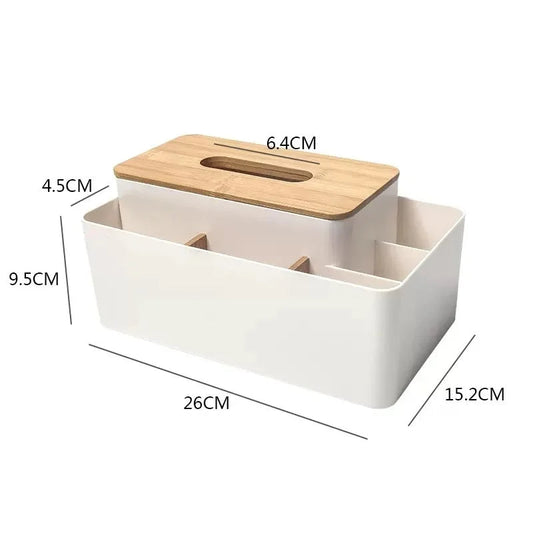 Bambus Holz Taschentuchbox Organizer