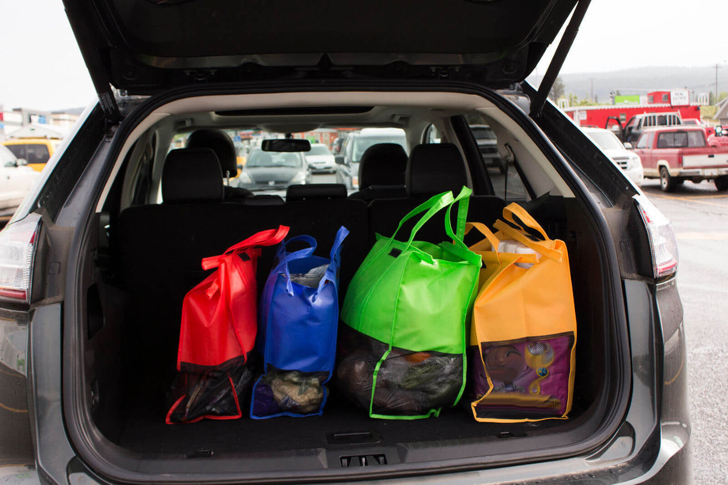 Sandsberg | EcoSmart Einkaufswagen Tasche Set (4 Stück) | Wiederverwendbares Lebensmittel-Organisator-System