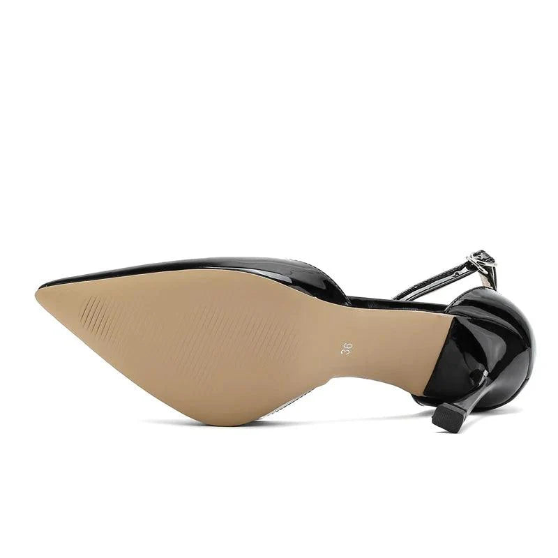 Leder Pumps Dünne High Heels - Damenschuhe Casual