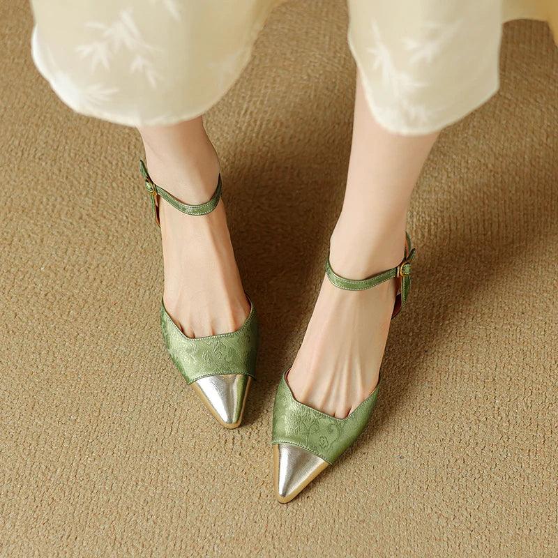 Leder Handgefertigte Sandalen - Damen Freizeit Schuhe