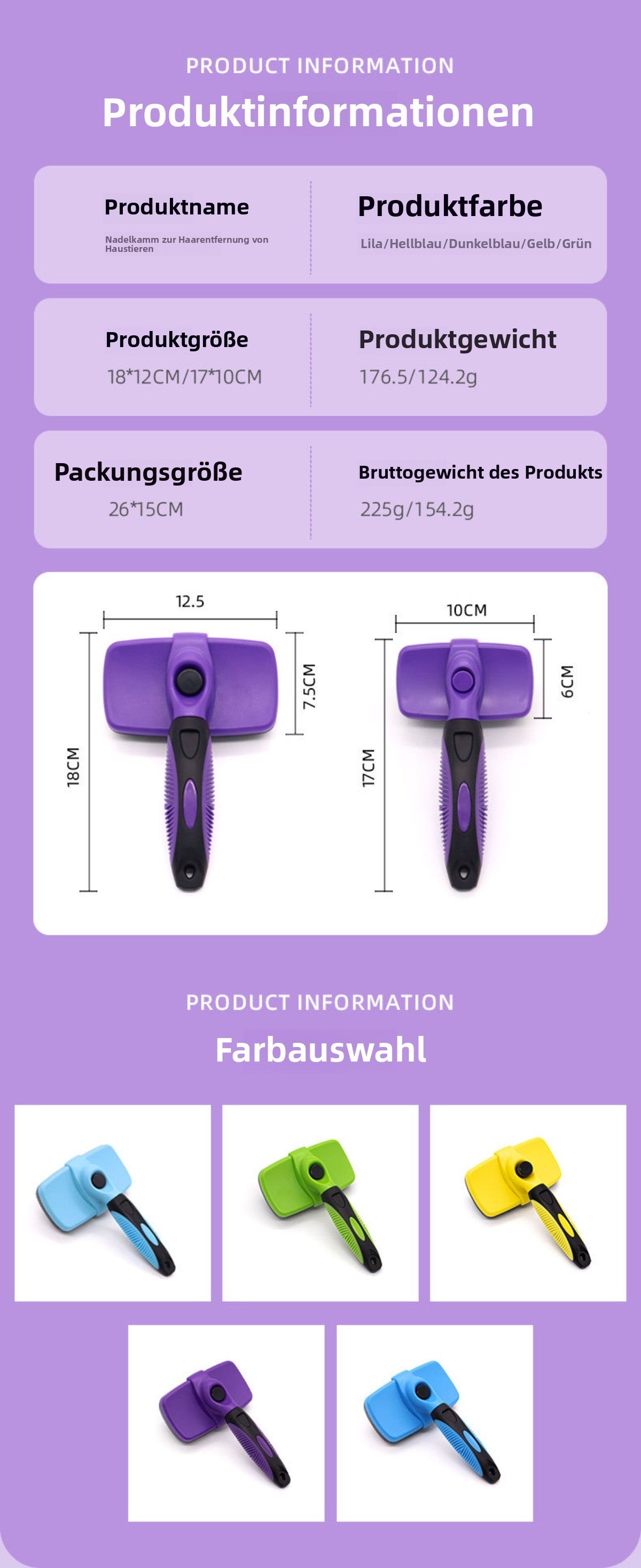 Sandsberg | Kamm zur Entfernung von Tierhaaren