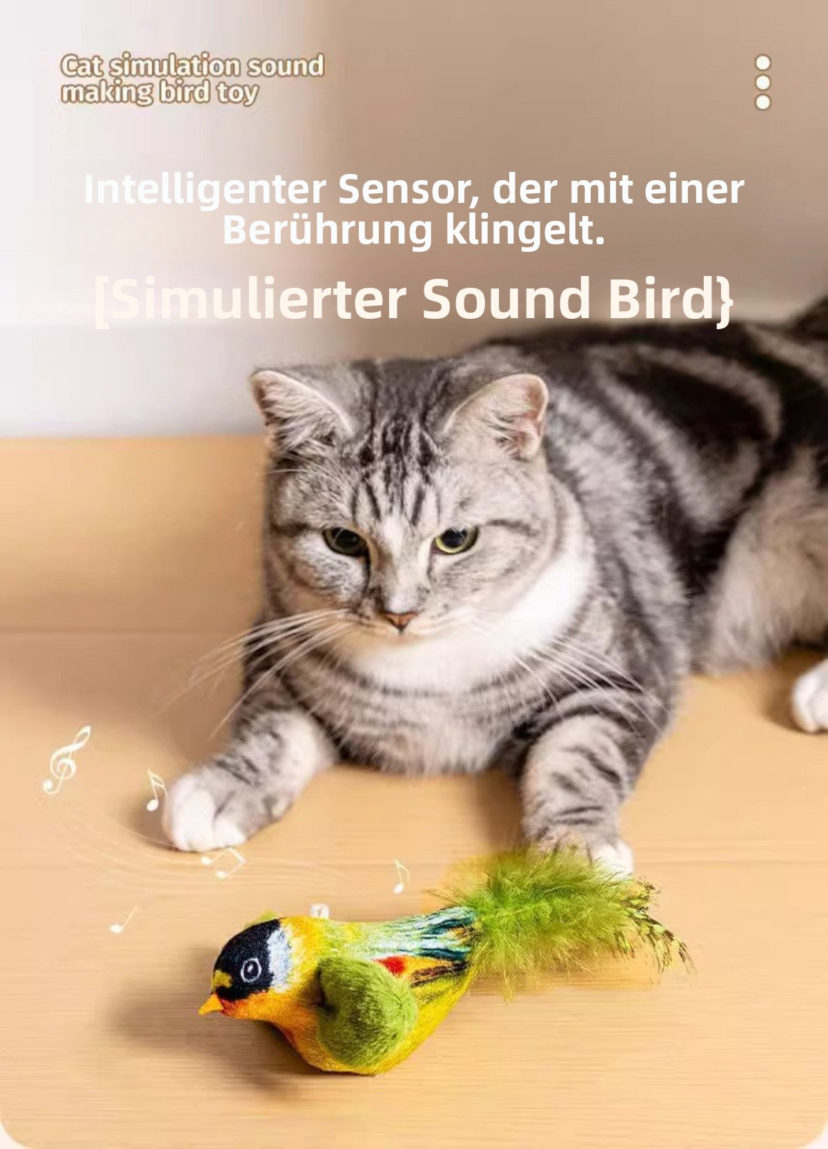 Sandsberg | Simuliertes Vogelgeräusch-Haustierspielzeug