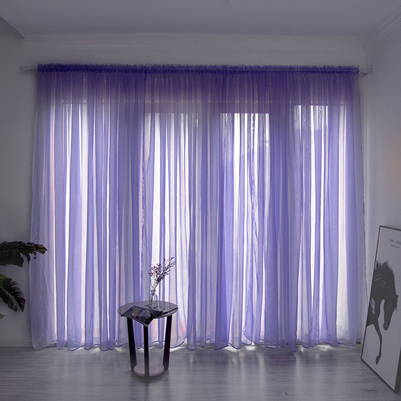 Einfache Voile Fenster Gardine