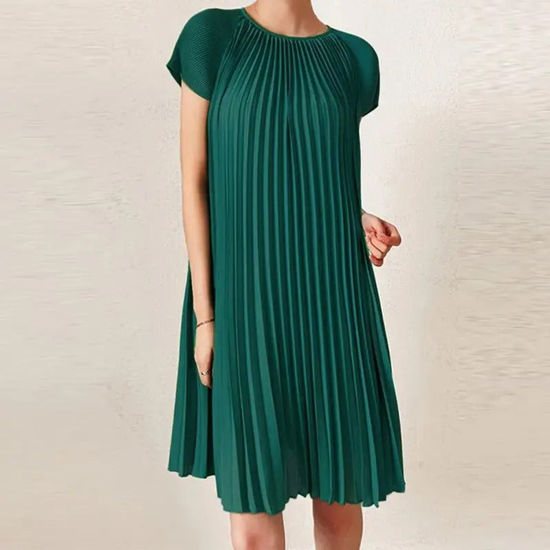 Elegantes Plisseekleid