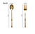 Vintage Gold Löffel Gabel Set