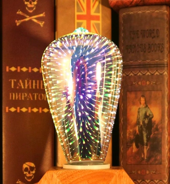 Sandsberg | Vintage Starburst LED Edison-Birne – E27 6W Festliche Feuerwerkslampe für Ferienzauber, Weihnachtsbaumglühen & Gemütliche Nachtdekoration