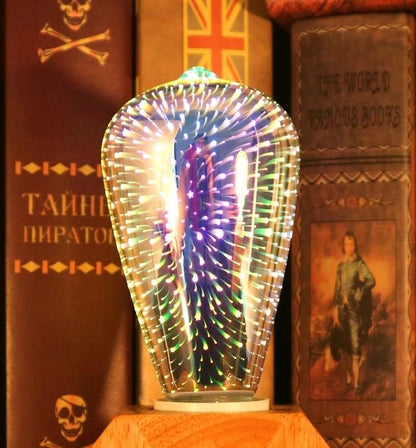 Sandsberg | Vintage Starburst LED Edison-Birne – E27 6W Festliche Feuerwerkslampe für Ferienzauber, Weihnachtsbaumglühen & Gemütliche Nachtdekoration