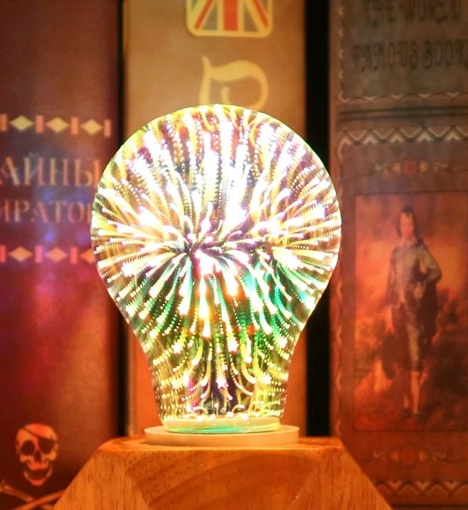 Sandsberg | Vintage Starburst LED Edison-Birne – E27 6W Festliche Feuerwerkslampe für Ferienzauber, Weihnachtsbaumglühen & Gemütliche Nachtdekoration