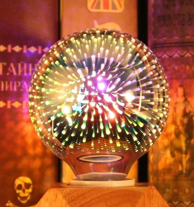 Sandsberg | Vintage Starburst LED Edison-Birne – E27 6W Festliche Feuerwerkslampe für Ferienzauber, Weihnachtsbaumglühen & Gemütliche Nachtdekoration