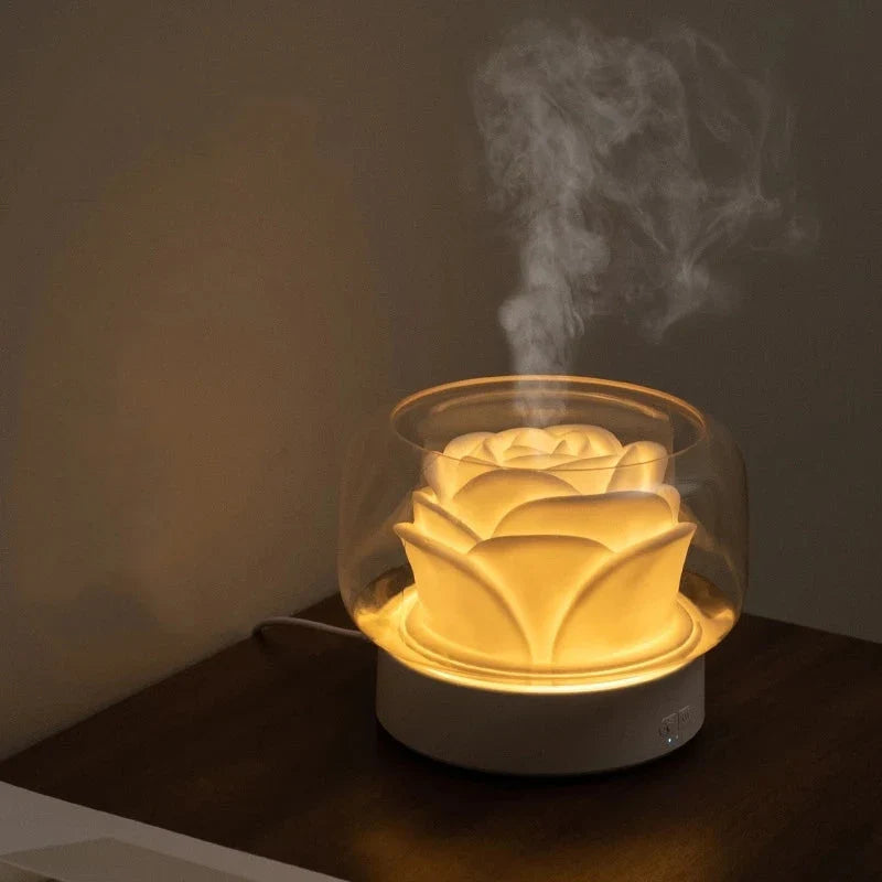 Sandsberg | Aromatherapie-Luftbefeuchter  – Eleganter Ultraschall-Diffuser mit LED & Duftöl-Funktion