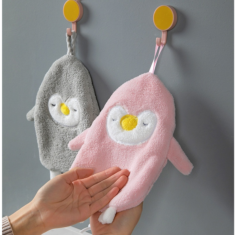 Handtücher & Flanell Wandbehang Weiches korallenfarbenes Fleece Küche Badezimmer Schnell trocknend Absorbierende Handtücher