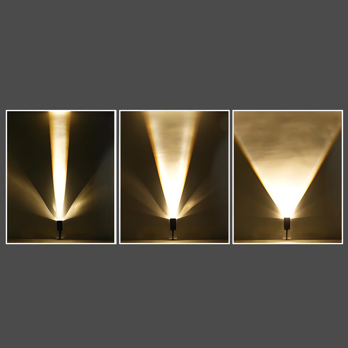 Sandsberg | Wasserdichte Solar LED Multi-Zoom Spotlampe | Verstellbarer Zoom. Umweltfreundlich & Ideal für Garten- und Außenbeleuchtung.