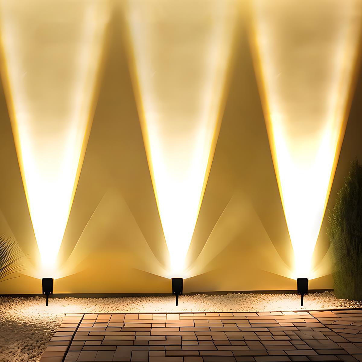 Sandsberg | Wasserdichte Solar LED Multi-Zoom Spotlampe | Verstellbarer Zoom. Umweltfreundlich & Ideal für Garten- und Außenbeleuchtung.