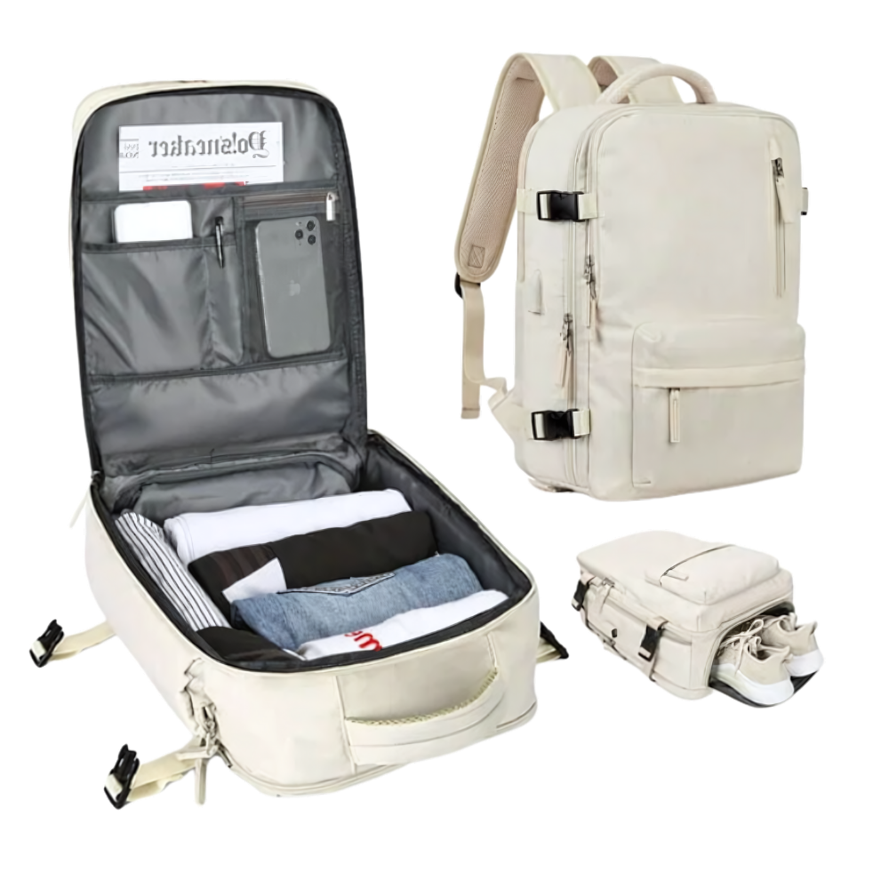 Wasserdichter Reiserucksack mit USB