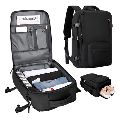 Wasserdichter Reiserucksack mit USB