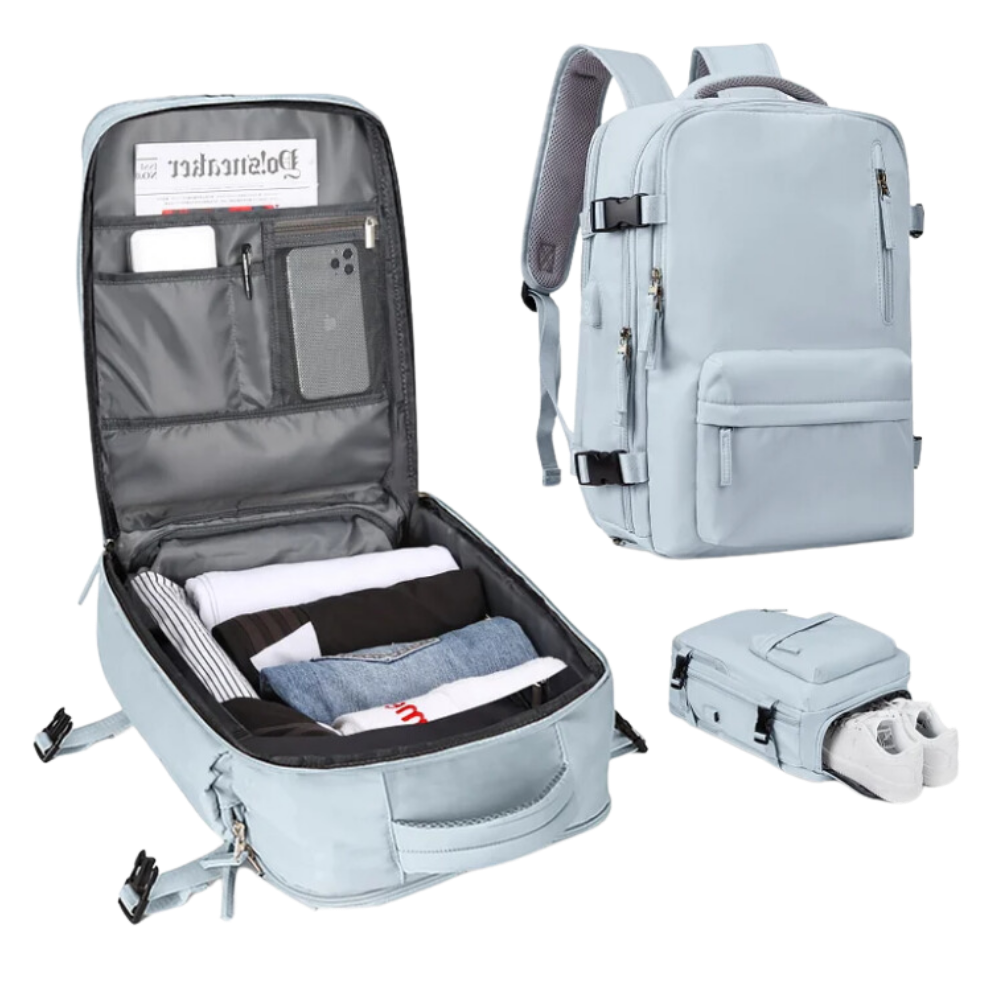 Wasserdichter Reiserucksack mit USB