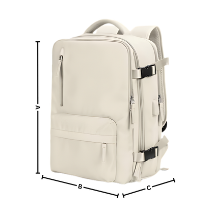 Wasserdichter Reiserucksack mit USB