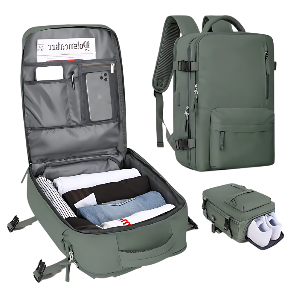 Wasserdichter Reiserucksack mit USB