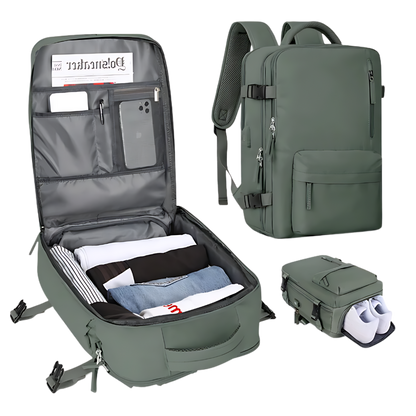 Wasserdichter Reiserucksack mit USB