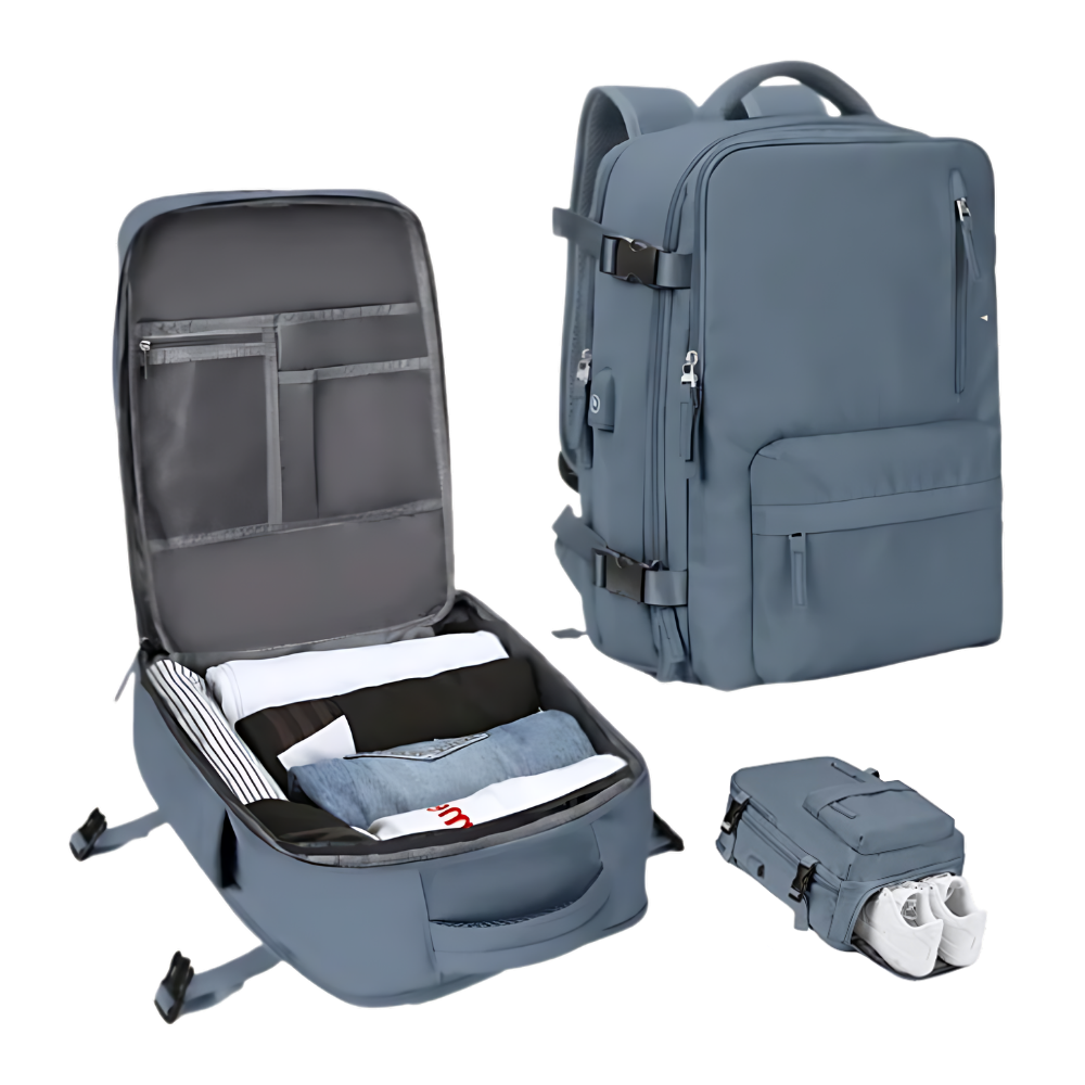 Wasserdichter Reiserucksack mit USB